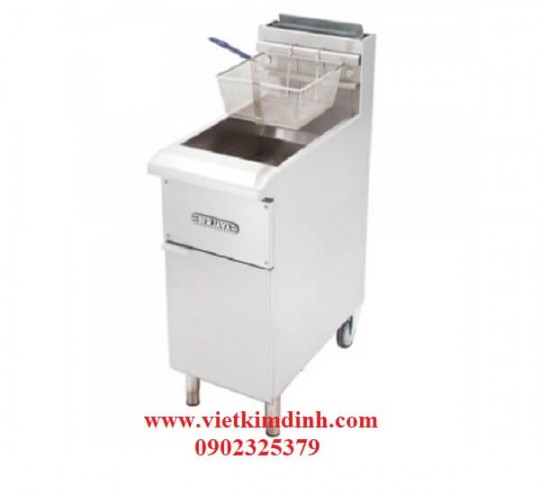 Chiên nhúng gas 1 rổ đứng
